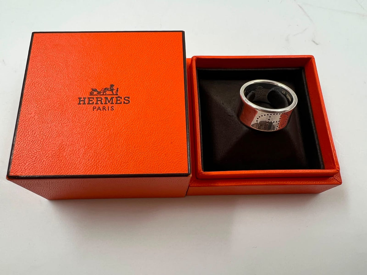 Ring, Hermès, silber