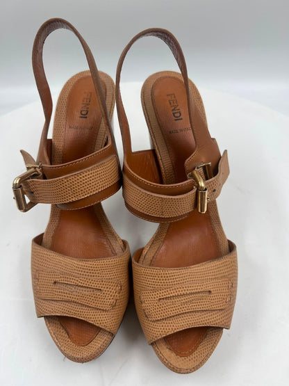 Sandalen, Fendi, beige