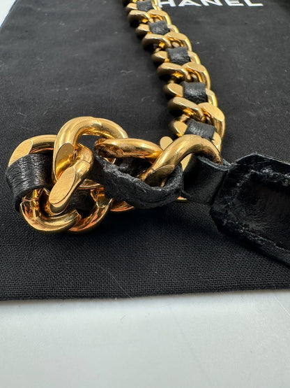 Gürtel, Chanel, goldig
