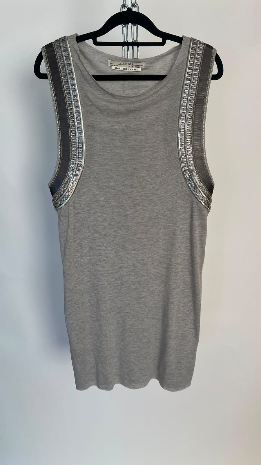 Longshirt, AllSaints, grau