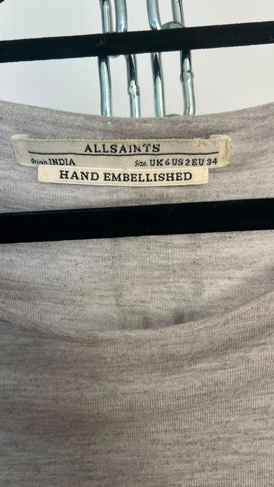 Longshirt, AllSaints, grau