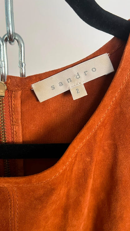 Kleid, Sandro, cognac
