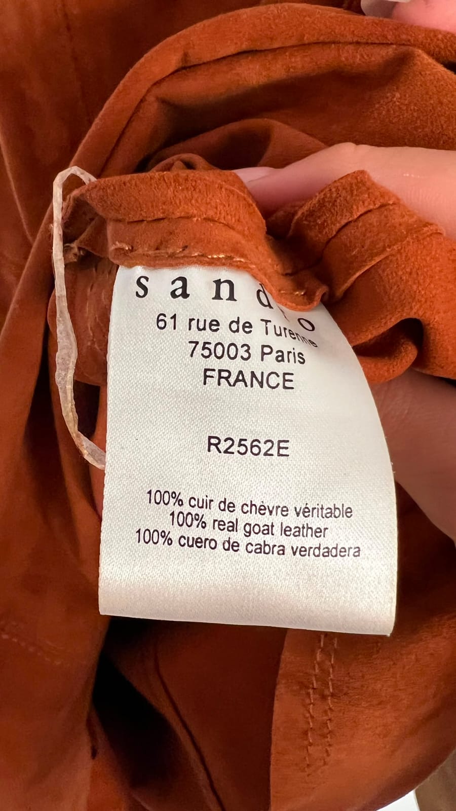 Kleid, Sandro, cognac