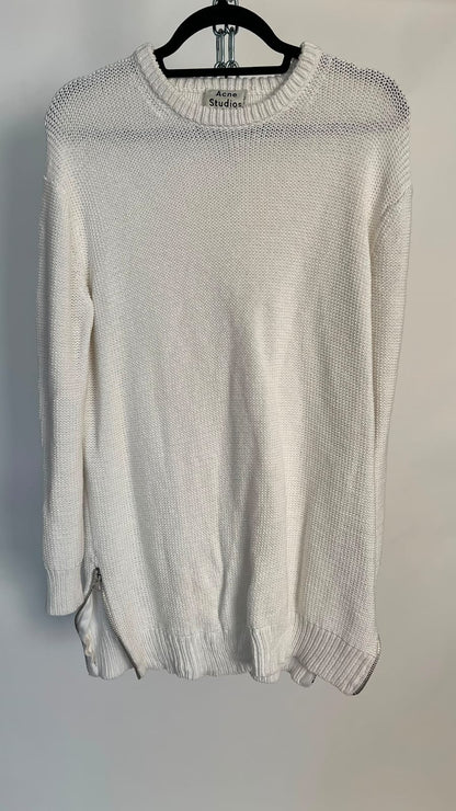 Strickpullover,  Acne Studios, weiss