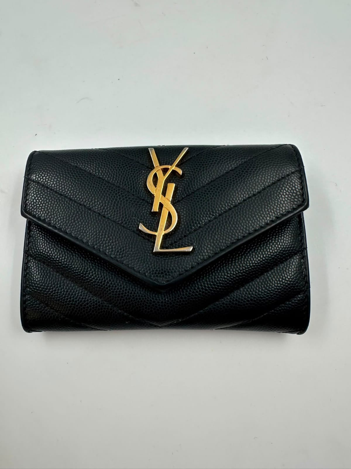 Portemonnaie, Yves Saint Laurent, schwarz