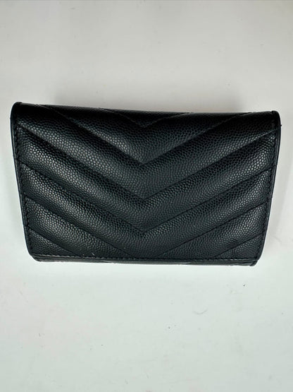 Portemonnaie, Yves Saint Laurent, schwarz