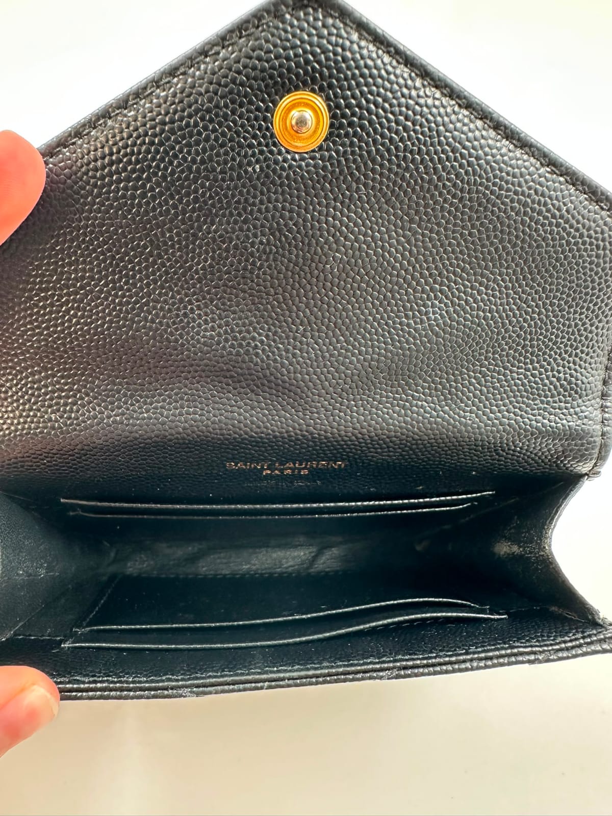 Portemonnaie, Yves Saint Laurent, schwarz