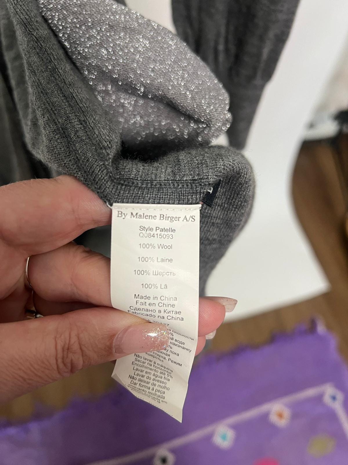 Cardigan, By Malene Birger, grau
