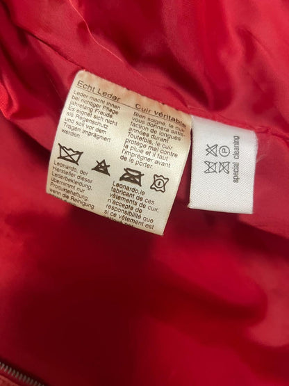 Lederjacke, Leonardo, rot
