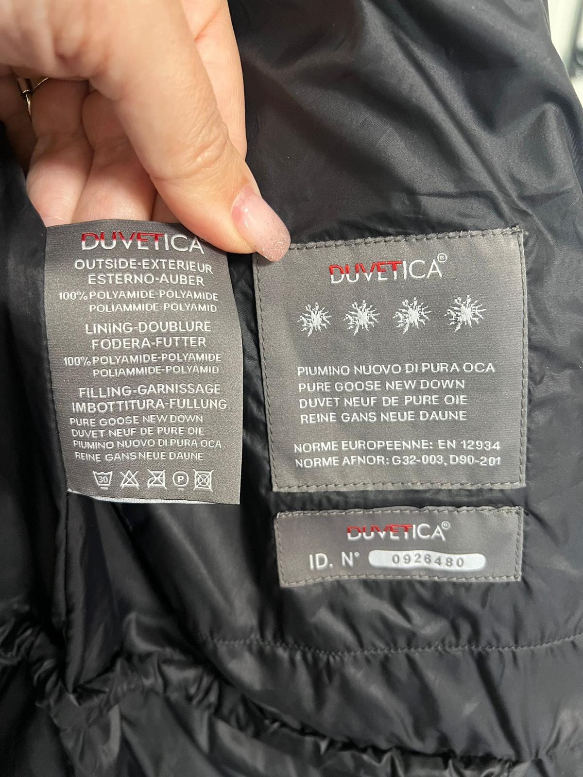 Daunenjacke, Duvetica, grau