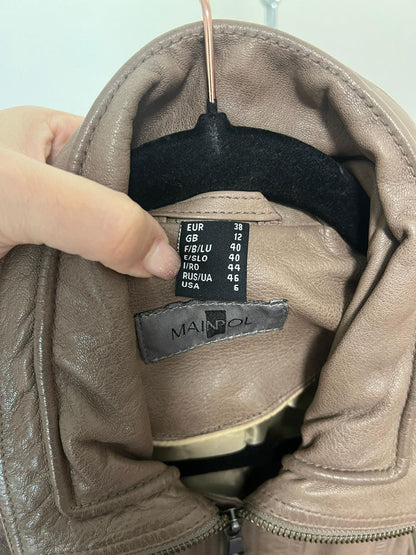 Lederjacke, Mainpol, braun