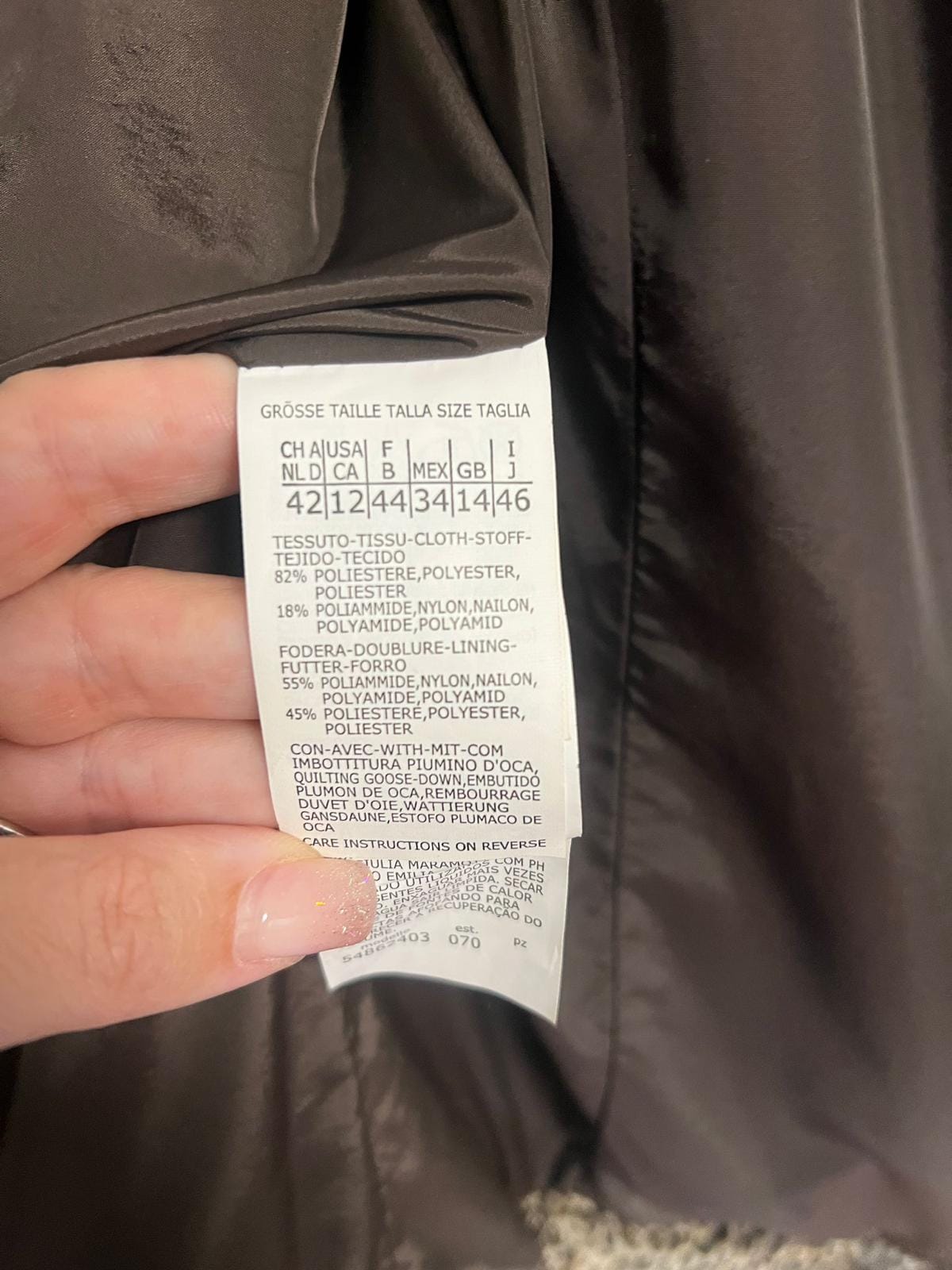 Lederjacke, Mainpol, braun